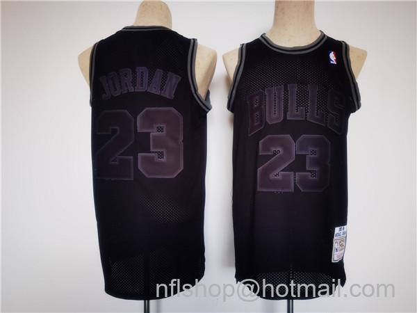 Michael Jordan Men's Chicago Bulls #23 Stitched Basketball Jersey - Black