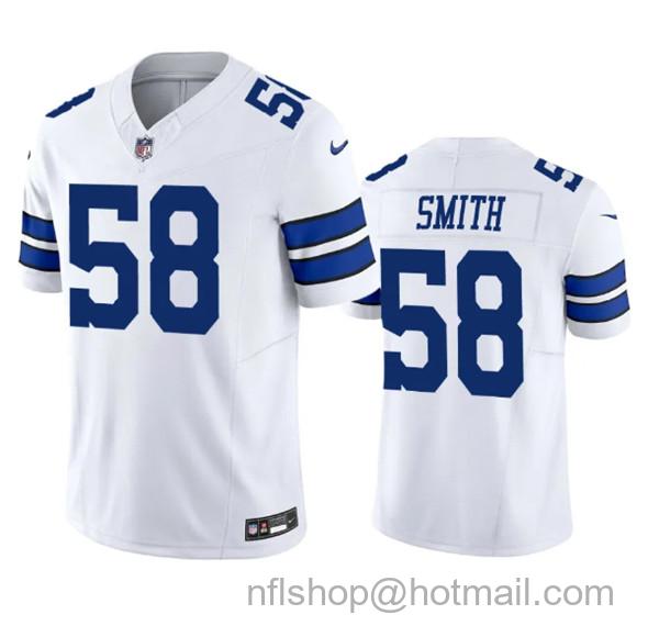 Men's Dallas Cowboys #58 Mazi Smith White 2023 F.U.S.E. Vapor Limited Stitched Football Jersey