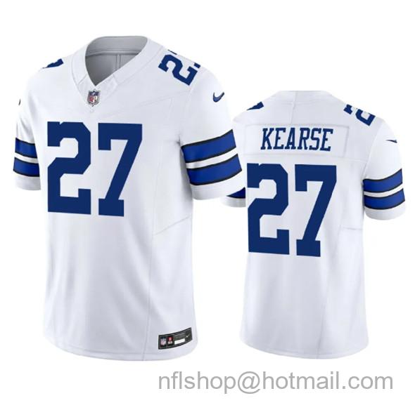 Men's Dallas Cowboys #27 Jayron Kearse White 2023 F.U.S.E. Vapor Limited Stitched Football Jersey