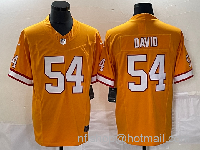 Men's Tampa Bay Buccaneers #54 Lavonte David Orange 2023 F.U.S.E. Throwback Limited Stitched Jersey