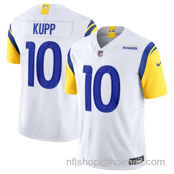 Men's Los Angeles Rams #10 Cooper Kupp White 2023 F.U.S.E. Vapor Untouchable Limited Stitched Jersey