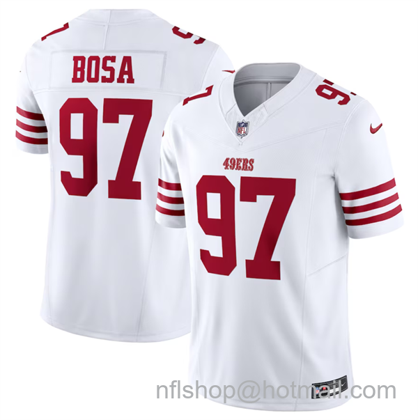 Nick Bosa Men's San Francisco 49ers #97 2023 F.U.S.E. Vapor Untouchable Limited Stitched Football Jersey - White