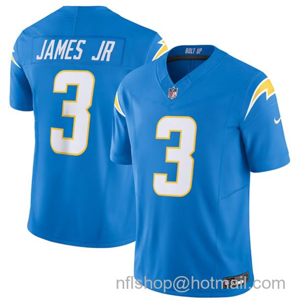 Derwin James Men's Los Angeles Chargers #3 Jr. 2023 F.U.S.E. Vapor Untouchable Limited Stitched Jersey - Blue