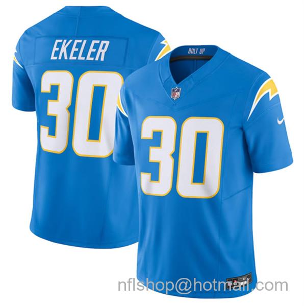 Austin Ekeler Men's Los Angeles Chargers #30 2023 F.U.S.E. Vapor Untouchable Limited Stitched Jersey - Blue