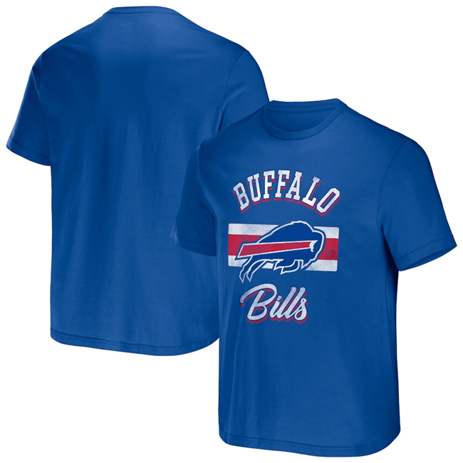 Men's Buffalo Bills Blue x Darius Rucker Collection Stripe T-Shirt