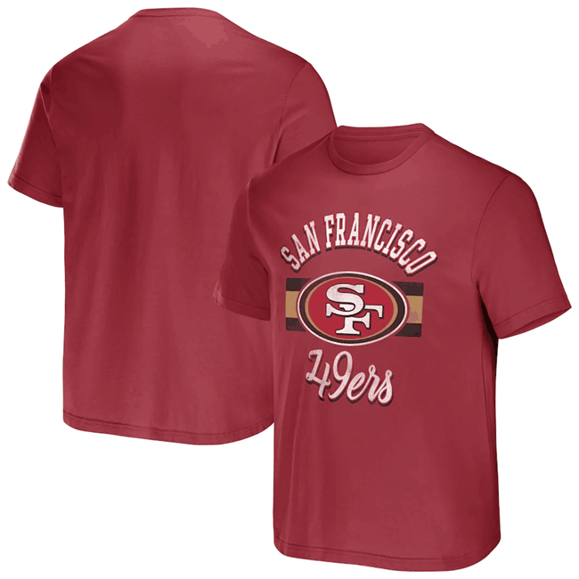 Men's San Francisco 49ers Scarlet x Darius Rucker Collection Stripe T-Shirt