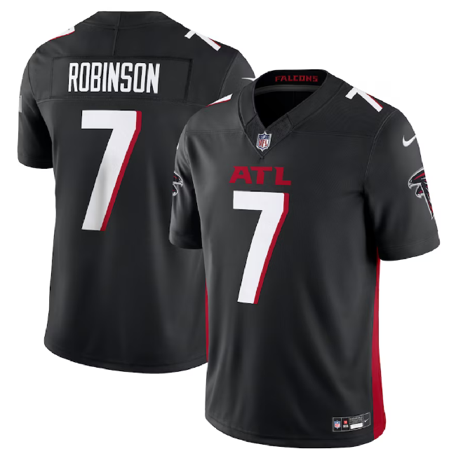 Men's Atlanta Falcons #7 Bijan Robinson Black 2023 F.U.S.E. Vapor Untouchable Limited Football Stitched Jersey