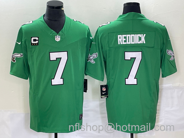 Men's Philadelphia Eagles #7 Haason Reddick Green 2023 F.U.S.E. With C Patch Vapor Untouchable Stitched Football Jersey