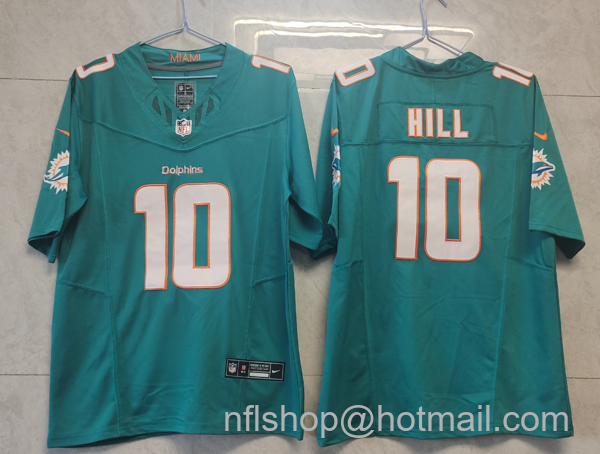 Men's Miami Dolphins #10 Tyreek Hill Green 2023 FUSE Vapor Limited Throwback Stitched Jersey