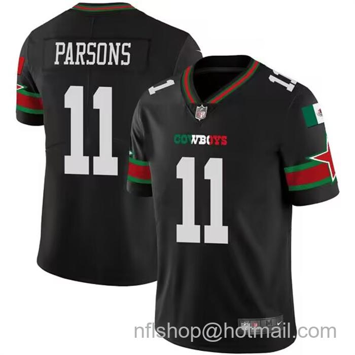 Men's Dallas Cowboys #11 Micah Parsons Black Mexico Vapor Limited Stitched Football Jersey