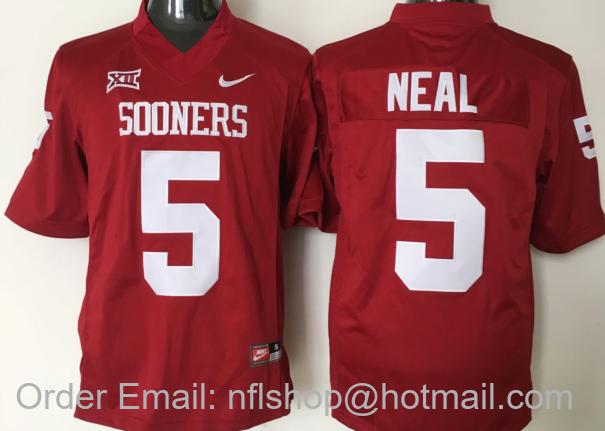 Men's Oklahoma Sooners #5 Durron Neal Crimson Vapor Untouchable Limited Stitched College Football Jersey