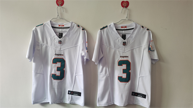 Women's Miami Dolphins #3 Odell Beckham Jr. White F.U.S.E Vapor Untouchable Stitched Jersey(Run Small)