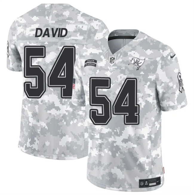 Men's Tampa Bay Buccaneers #54 Lavonte David 2024 F.U.S.E Arctic Camo Salute to Service Limited Stitched Football Jersey