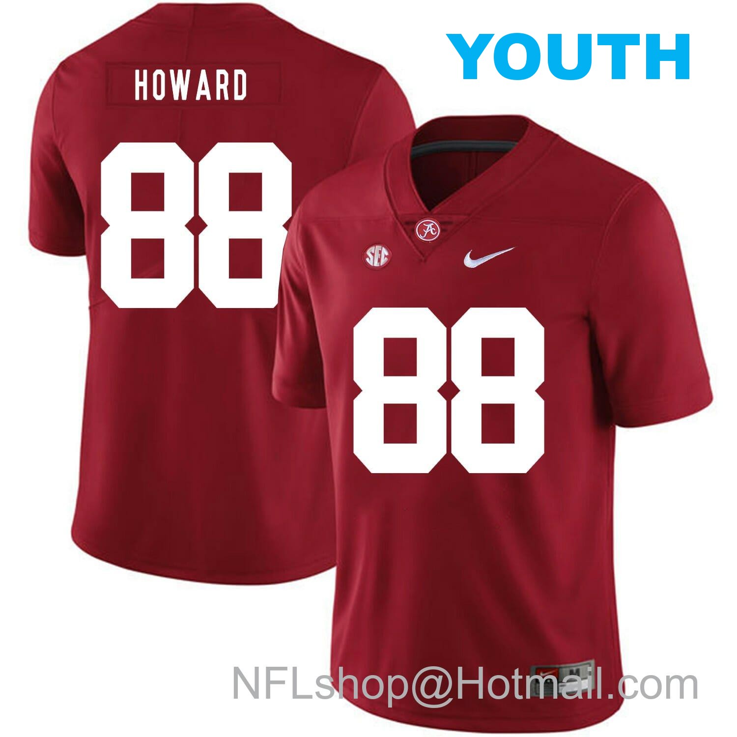 Nike Youth Alabama Crimson Tide #88 O.J Howard College Football Jersey Red