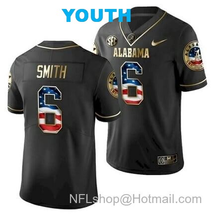 Nike Youth Alabama Crimson Tide #6 DeVonta Smith College Football Jersey Black