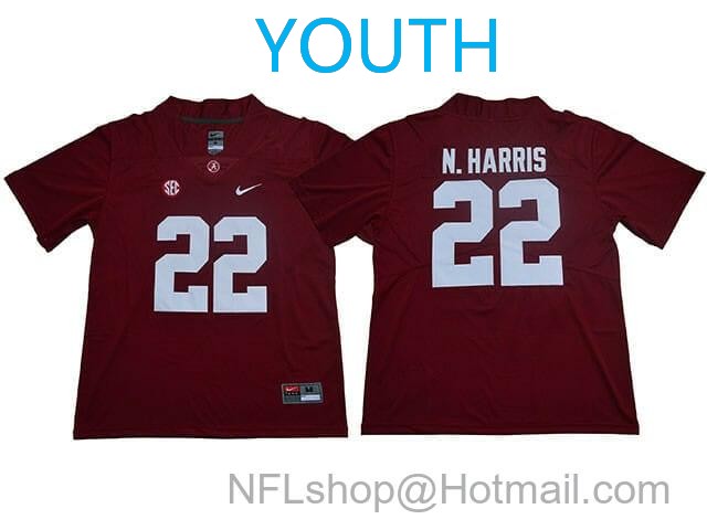 Nike Youth Alabama Crimson Tide #22 Najee Harris College Football Red Jersey