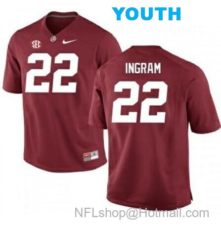 Nike Youth Alabama Crimson Tide #22 Mark Ingram NCAA Football Jersey Red