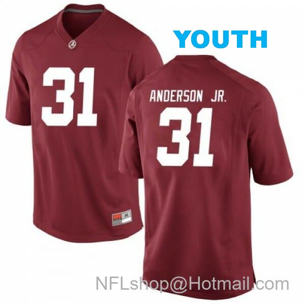 Nike Youth Alabama Crimson Tide #31 Will Anderson Jr. Football Game Red Jersey