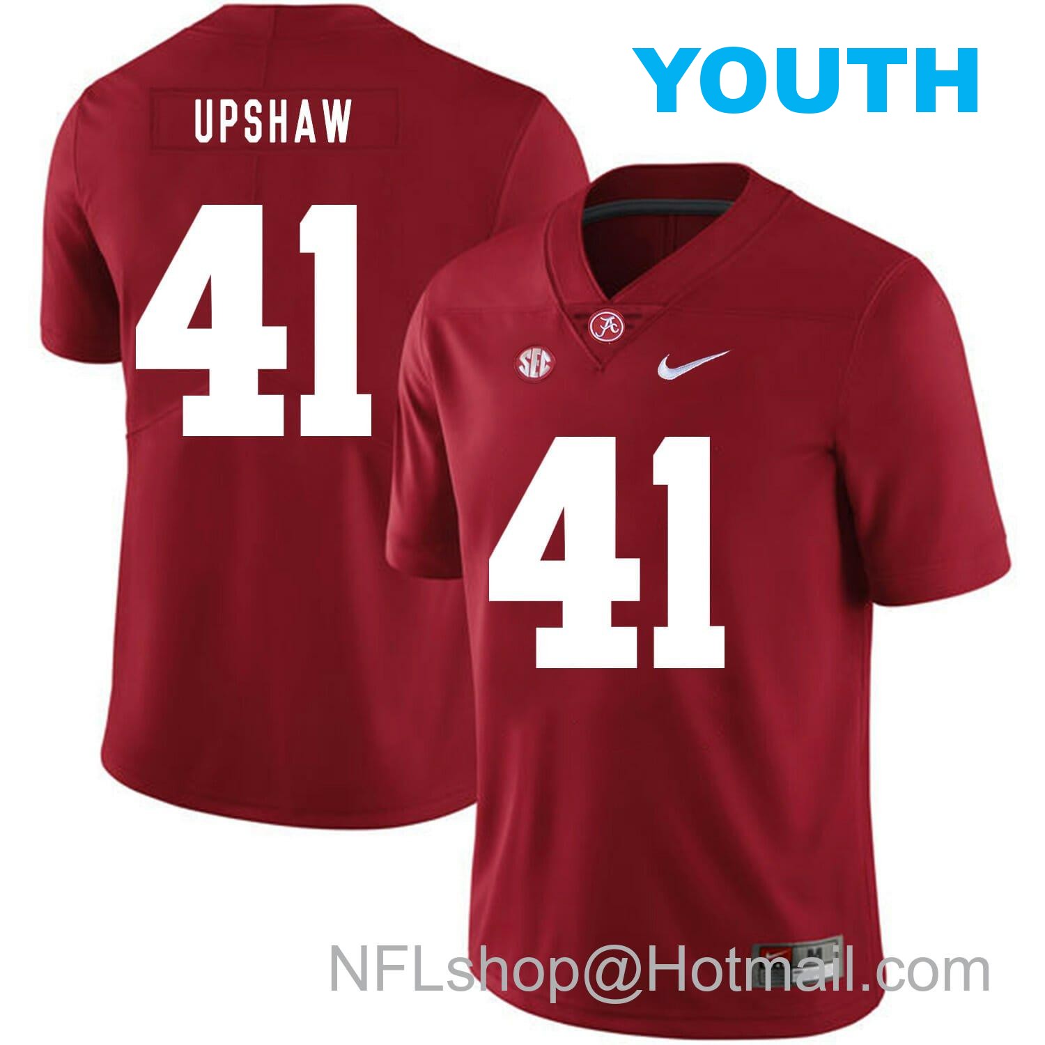 Nike Youth Alabama Crimson Tide #41 Courtney Upshaw College Football Jersey Red