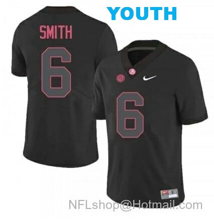 Nike Youth Alabama Crimson Tide #6 DeVonta Smith College NCAA Football Black Jersey