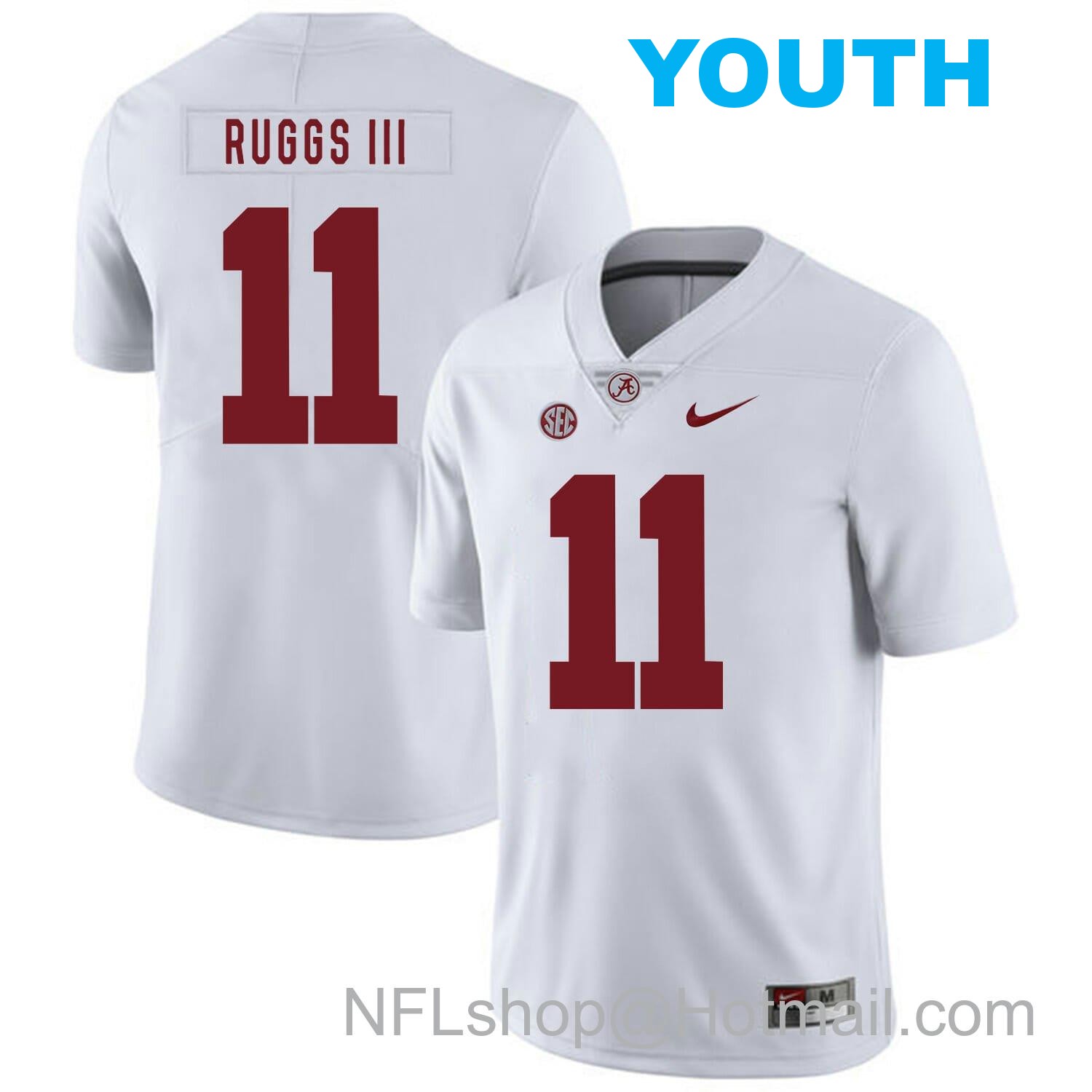 Nike Youth Alabama Crimson Tide #11 Henry Ruggs III College Football Jersey White