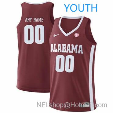 Nike Youth Custom Alabama Crimson Tide Jersey College Basketball Name and Number Red