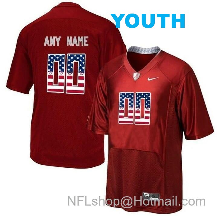 Nike Youth Alabama Crimson Tide Custom College Football Limited Jersey Red