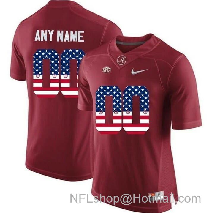 Men's Nike Alabama Crimson Tide Custom College Football Limited Jersey Crimson