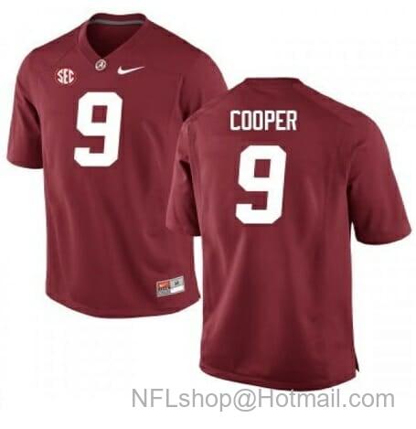 Men's Nike Alabama Crimson Tide #9 Amari Cooper NCAA Football Jersey Red