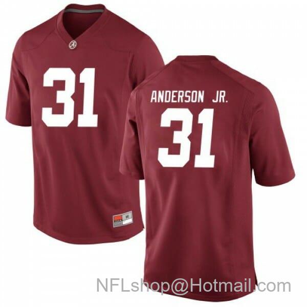 Men's Nike Alabama Crimson Tide #31 Will Anderson Jr. Football Game Red Jersey