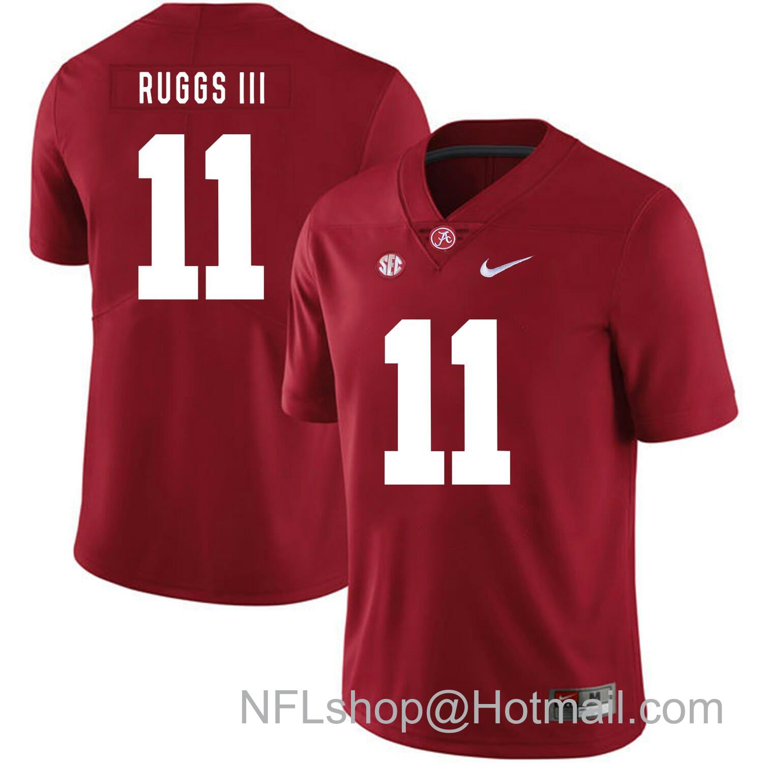 Men's Nike Alabama Crimson Tide #11 Henry Ruggs III College Football Jersey Red