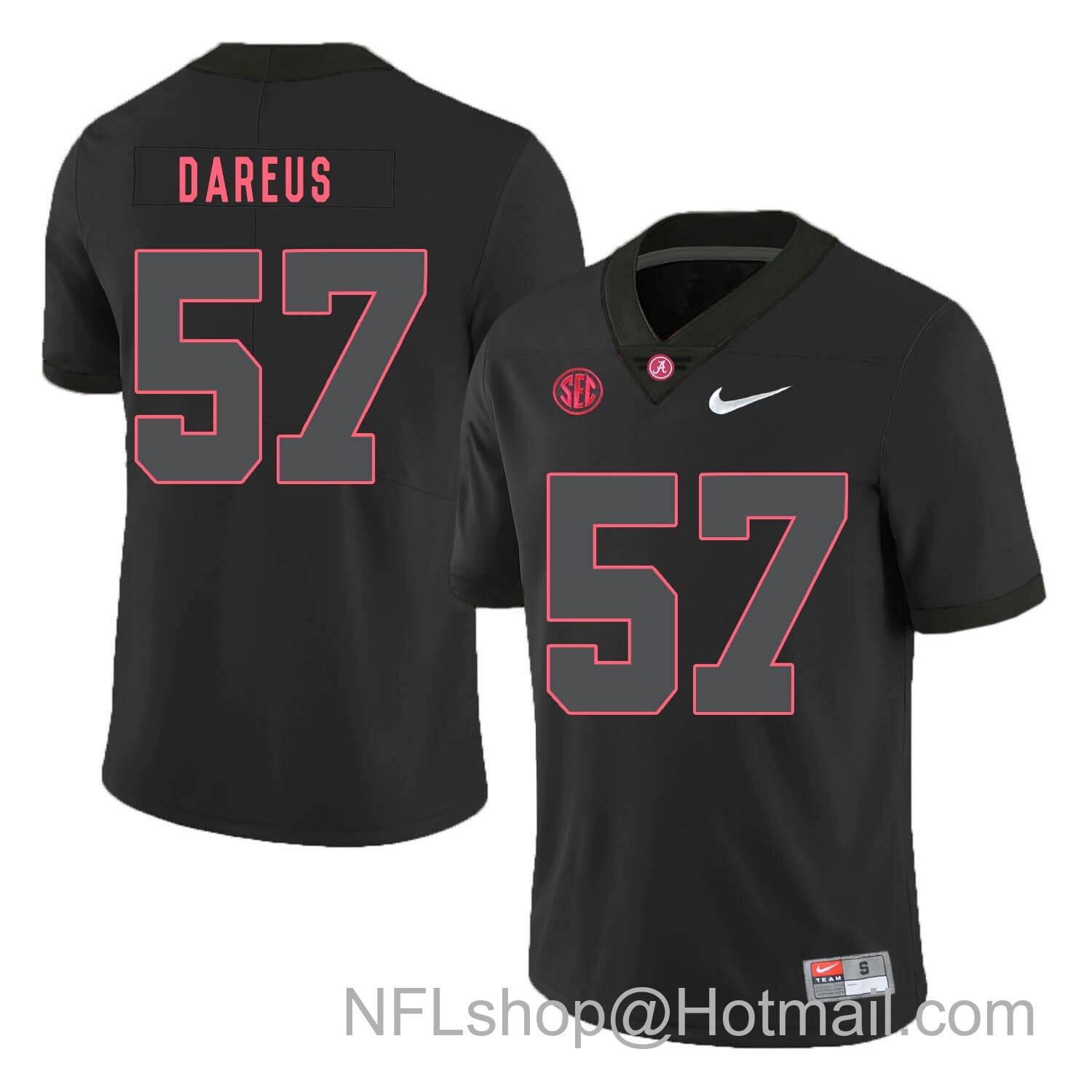 Men's Nike Alabama Crimson Tide #57 Marcell Dareus College Football Jersey Black