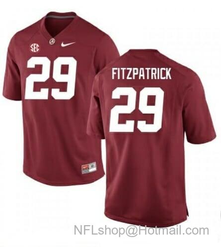 Men's Nike Alabama Crimson Tide #29 Minkah Fitzpatrick NCAA Football Jersey Red