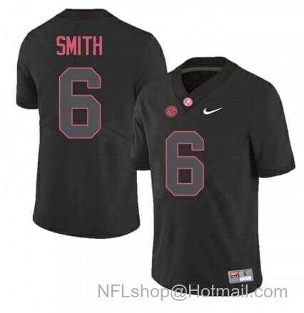 Men's Nike Alabama Crimson Tide #6 DeVonta Smith College NCAA Football Black Jersey