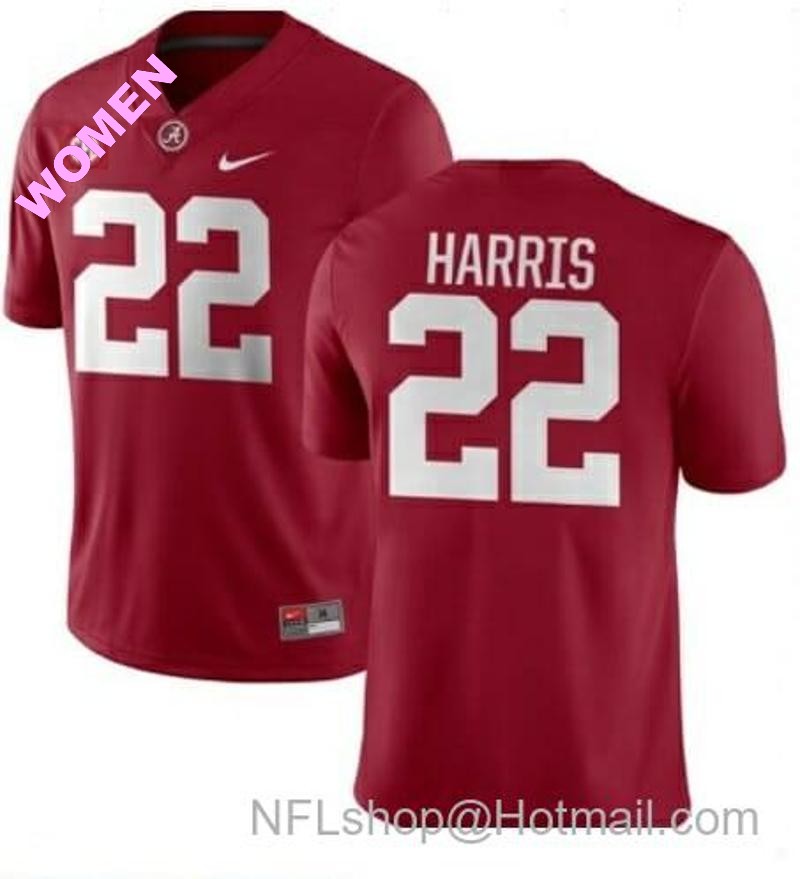 Women's Nike Alabama Crimson Tide #22 Najee Harris College Football Jersey Red