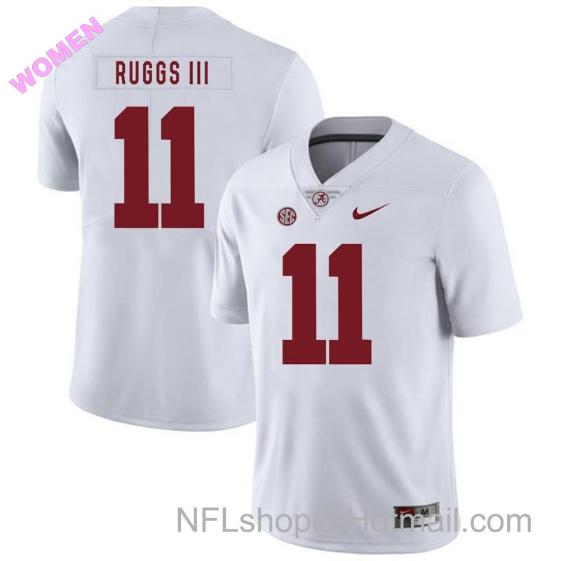 Women's Nike Alabama Crimson Tide #11 Henry Ruggs III College Football Jersey White