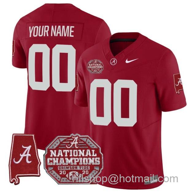 Men's Nike Custom Alabama Crimson Tide Jersey Name and Number Vapor Limited Crimson All Stitched