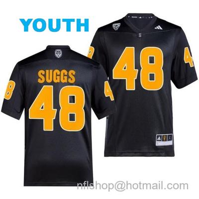 Youth Arizona State Sun Devils Terrell Suggs Jersey #48 Premier Black College Football