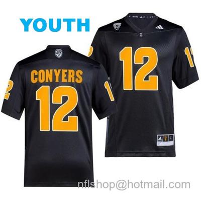 Youth Arizona State Sun Devils Jalin Conyers Jersey #12 Premier Black College Football 2023