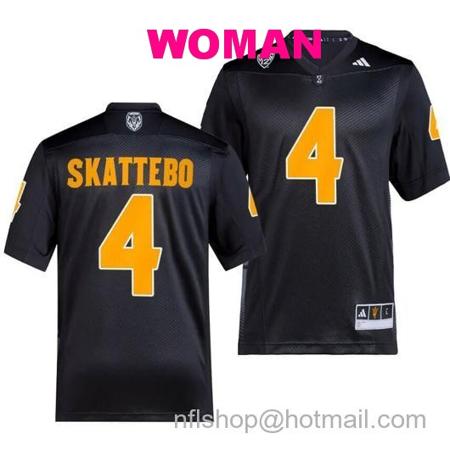 Women's Arizona State Sun Devils Cameron Skattebo Jersey #4 Premier Black College Football 2023