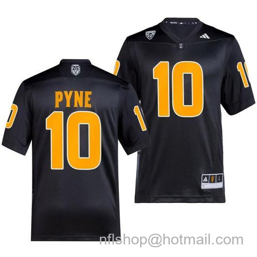 Men's Arizona State Sun Devils Drew Pyne Jersey #10 Premier Black College Football 2023