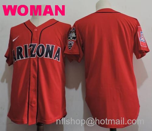 Women's NCAA Arizona Wildcats Movie Baseball Jersey Red157