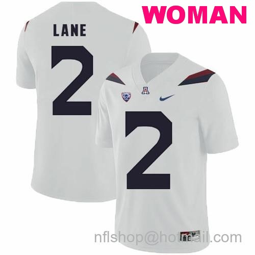 Women's Arizona Wildcats #2 K'Hari Lane NCAA College Football Jersey White15