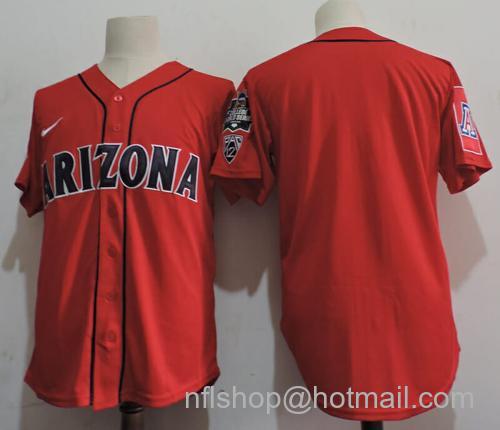 Men's NCAA Arizona Wildcats Movie Baseball Jersey Red157