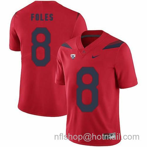 Men's Arizona Wildcats #8 Nick Foles NCAA College Football Jersey Red26