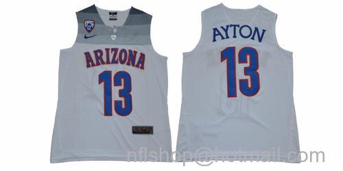 Men's Arizona Wildcats #13 Ayton NCAA Basketball Jersey White38