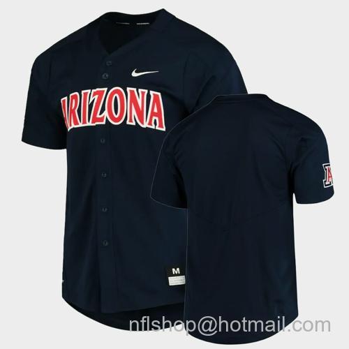 Men's Arizona Wildcats Custom Name and Number Navy College Baseball Jersey70