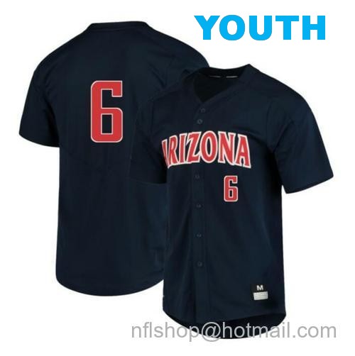 Youth Daniel Susac Jersey Arizona Wildcats Baseball NCAA College Navy Alumni #6126