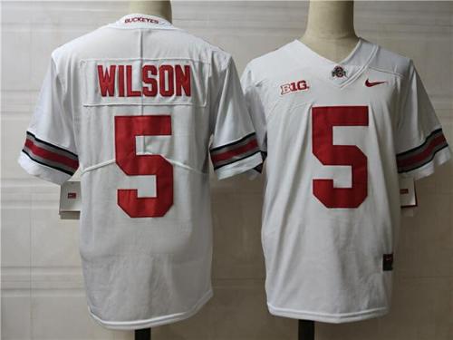 Youth Nike Ohio State Buckeyes #5 Wilson College Football Jersey White