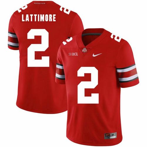 Youth Nike Ohio State Buckeyes #2 Marshon Lattimore Football Jersey Red